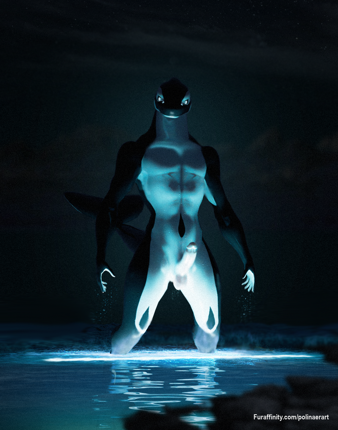 Killer whale on an amazing beach